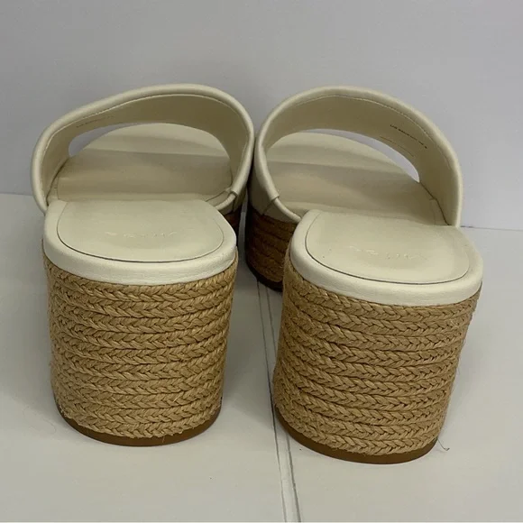Vince Cream Platform Mules - Picture 6 of 11